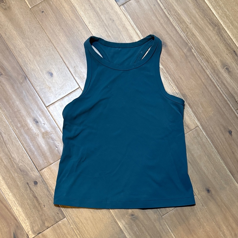 Lululemon Align™ Waist-Length Racerback Tank Top Size 8 teal blue may fit 6